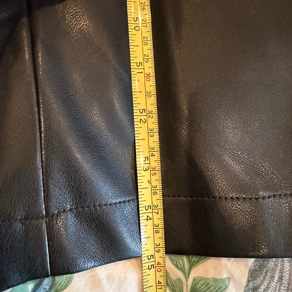 NWT Anthropologie Avec Les Filles Medium Pleather Overalls - Picture 6 of 7